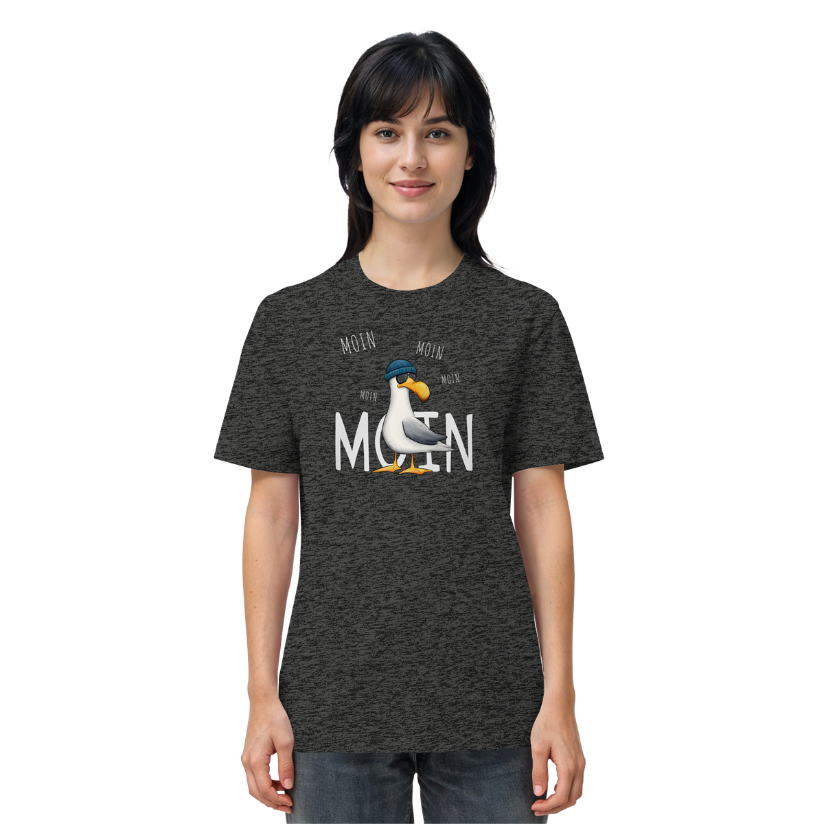 Moin Moin Lässige Hipster Möwe  - Organic Shirt