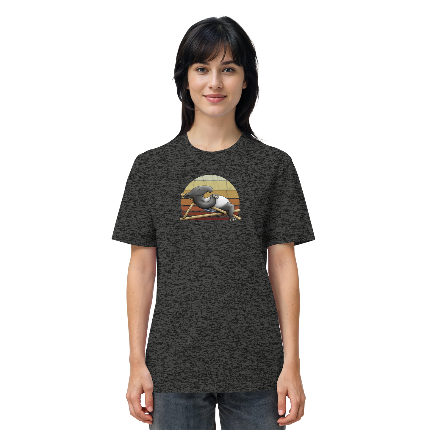Lässiger Retro Sundown Tapir - Organic Shirt