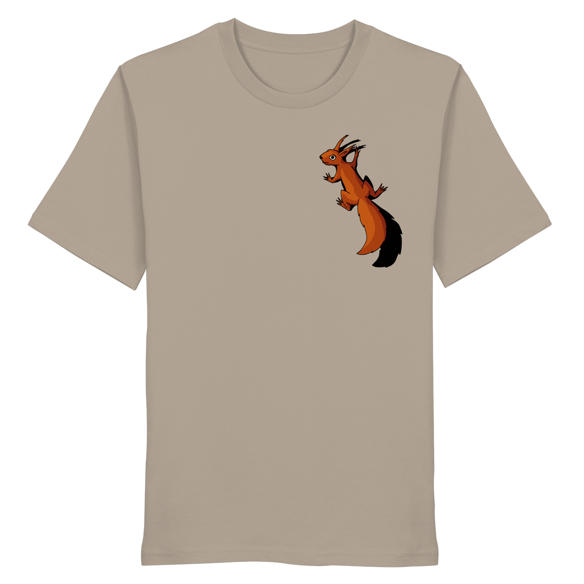 Süßes Eichhörnchen klettert - Organic Shirt