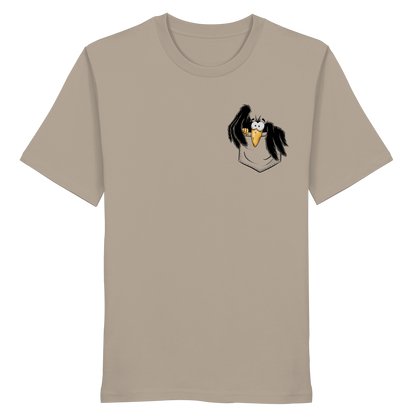 Kleiner Rabe | schwarze Krähe In Tasche - Organic Shirt