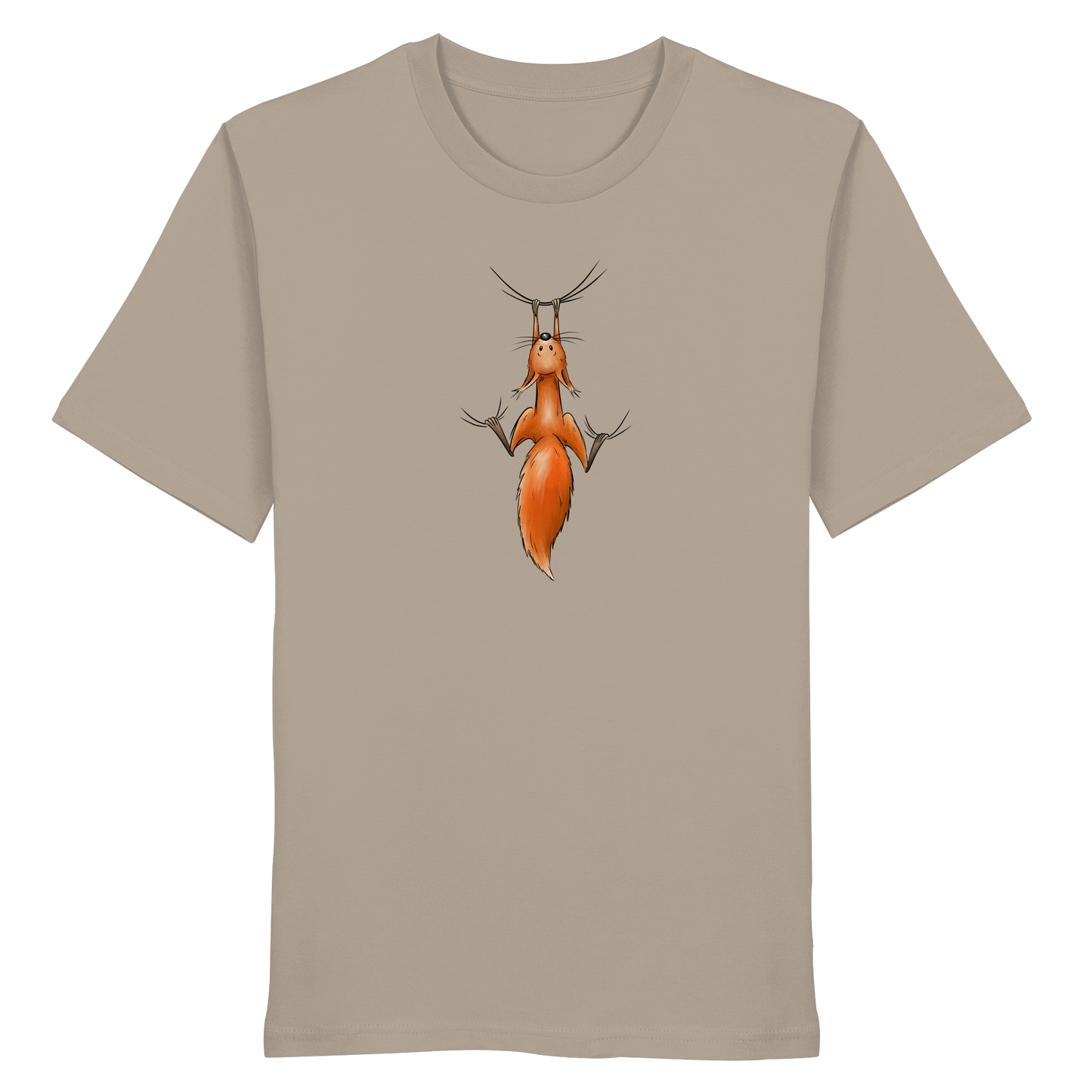 Rotes Eichhörnchen hängt ab - Organic Shirt