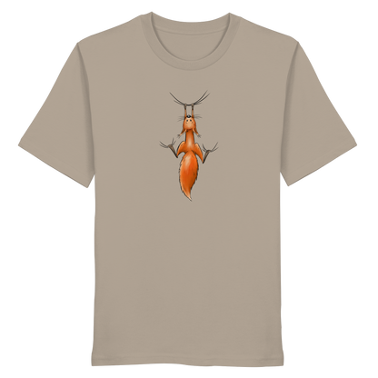 Rotes Eichhörnchen hängt ab - Organic Shirt