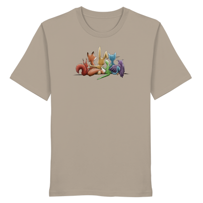 Regenbogen Tiere für Freundschaft, Toleranz und Vielfalt - Organic Shirt
