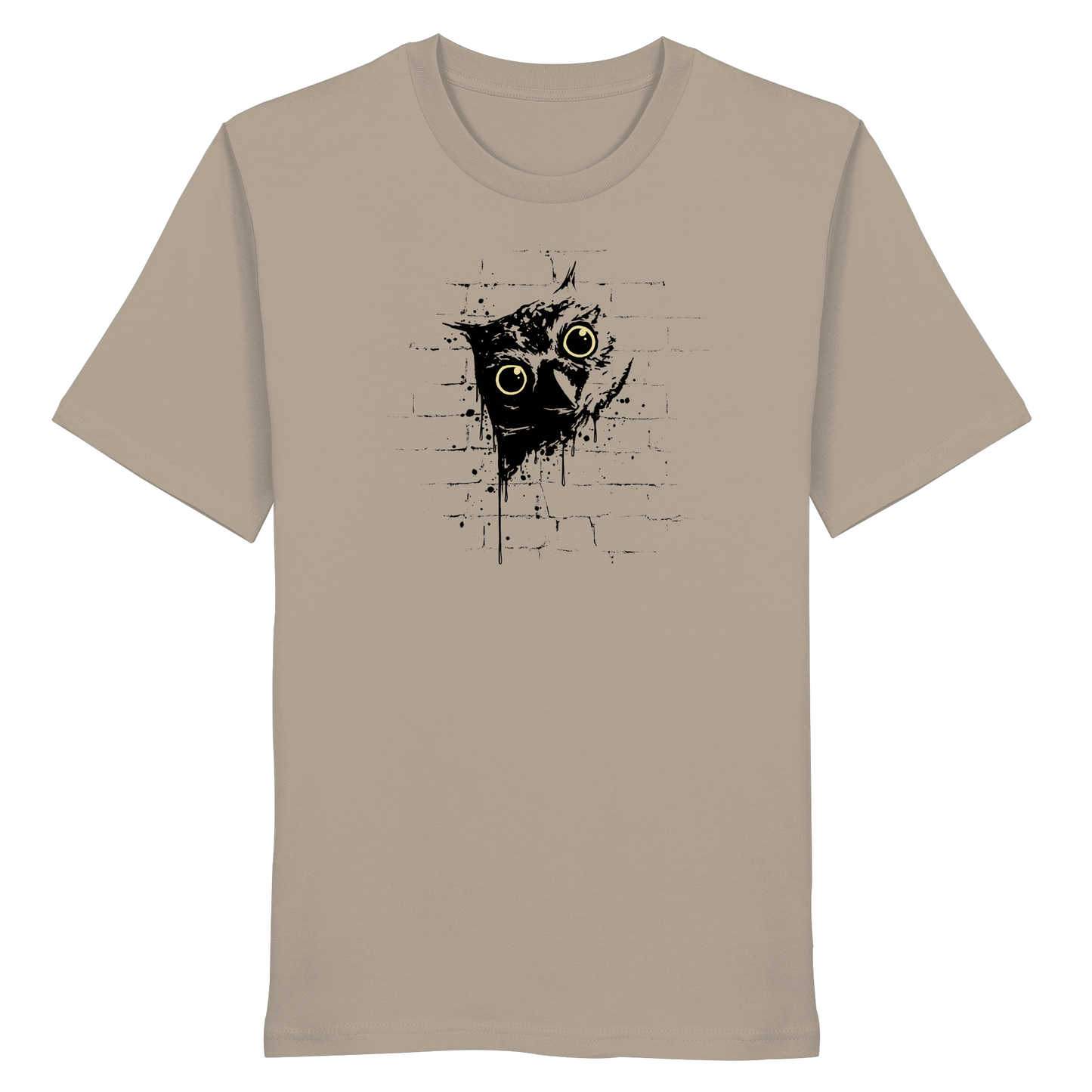 Lässige Street Art Eule - Organic Shirt