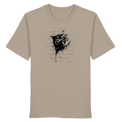 Lässige Street Art Eule - Organic Shirt