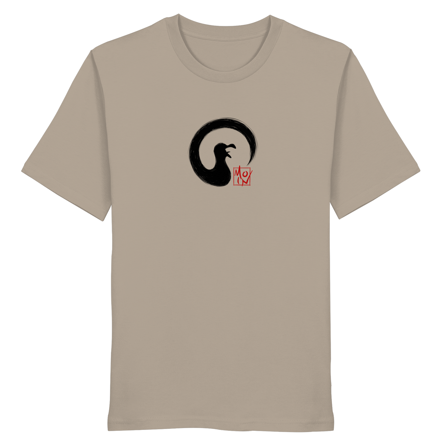Moin kreischende japanische Enso Möwe - Organic Shirt