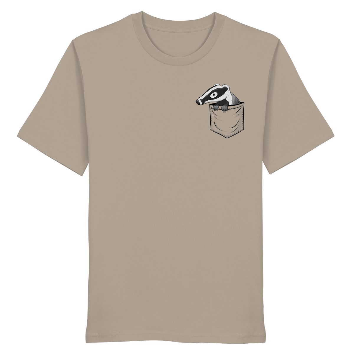 Lustig gemütlicher Dachs In der Tasche - Organic Shirt