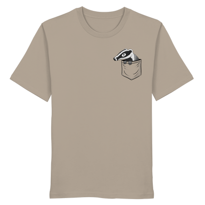 Lustig gemütlicher Dachs In der Tasche - Organic Shirt