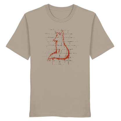 Street Art Fuchs Silhouette - Organic Shirt