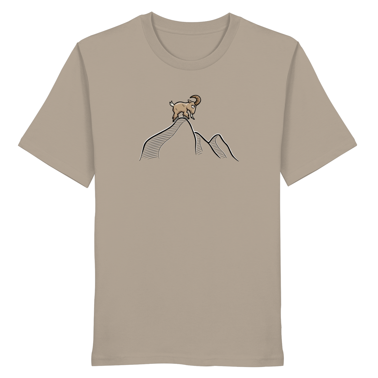 Ziegenbock in den Bergen - Organic Shirt