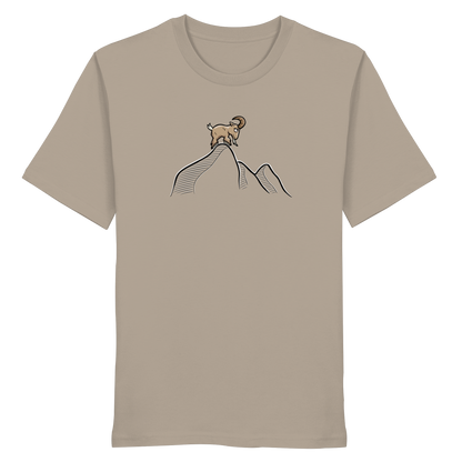 Ziegenbock in den Bergen - Organic Shirt