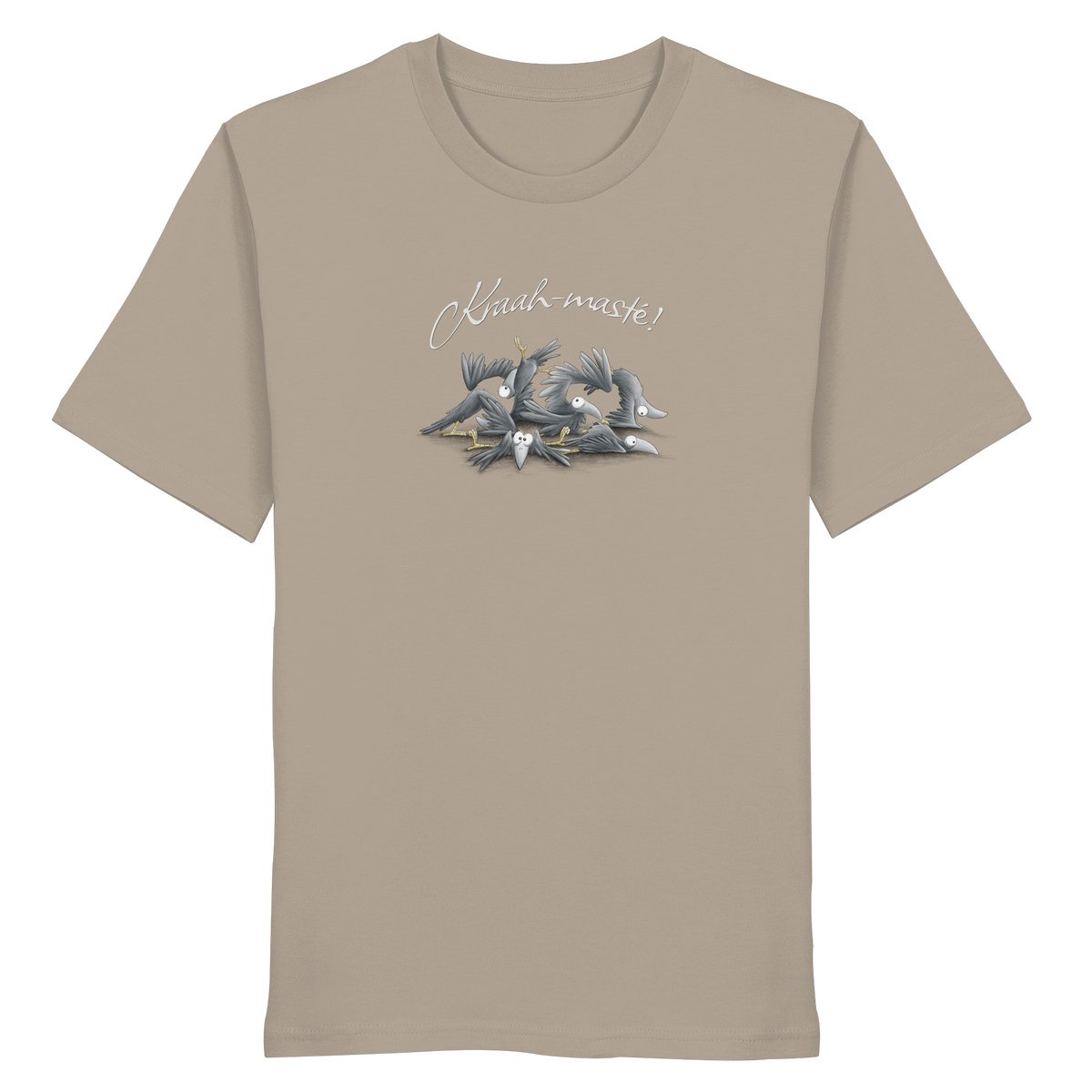 Kraah-masté! Yoga Raben Krähen - Organic Shirt