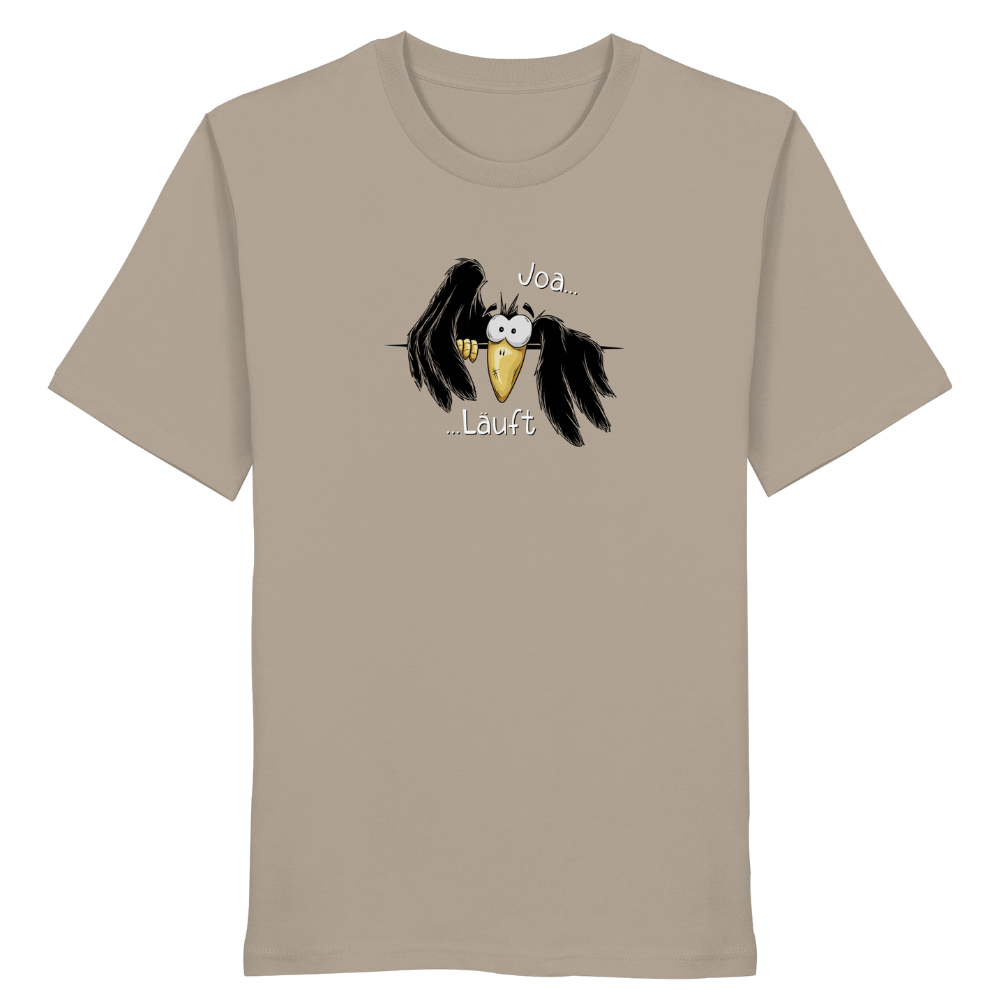Joa Läuft Krähe gechillter Rabe - Organic Shirt