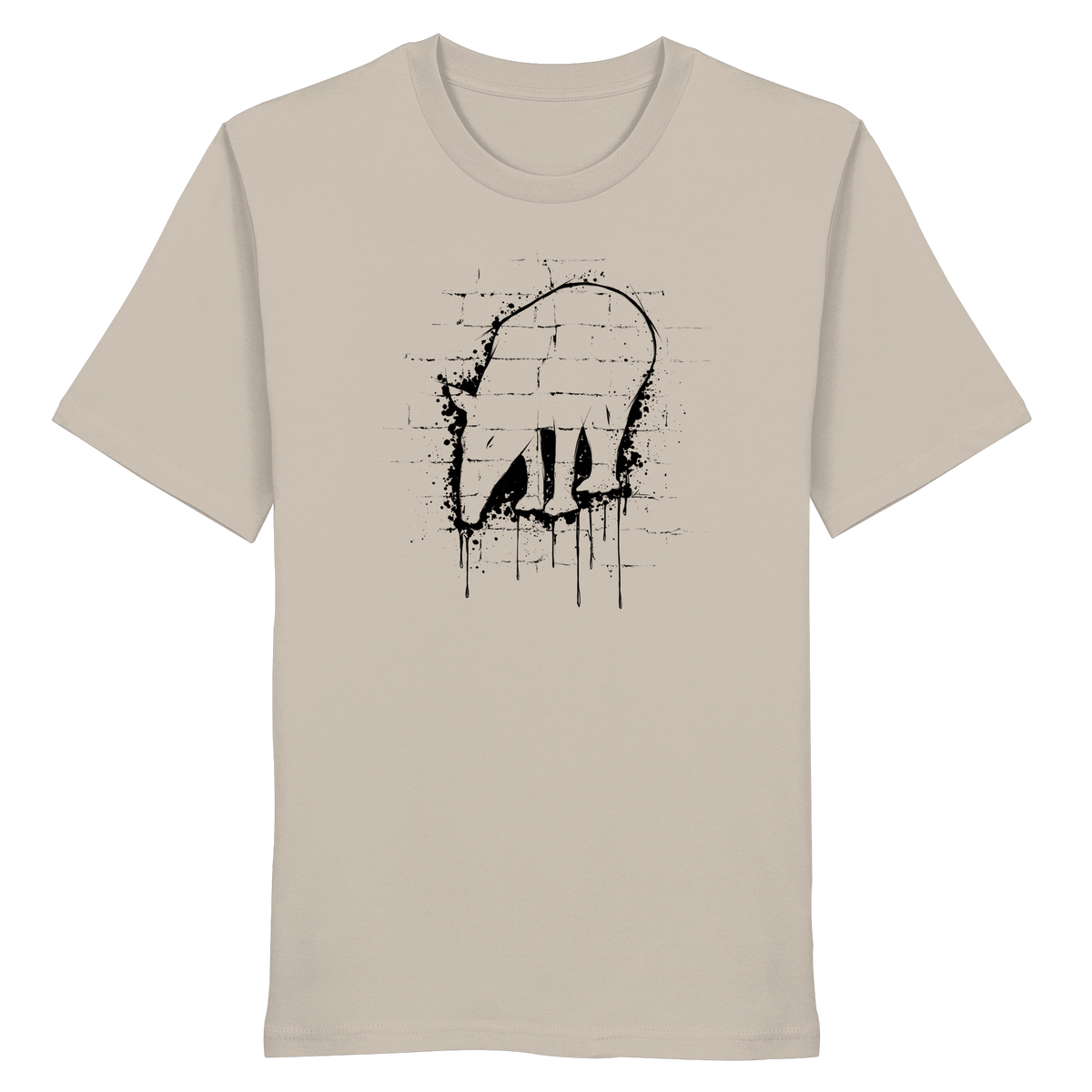 Urban Street Art Tapir Silhouette - Organic Shirt