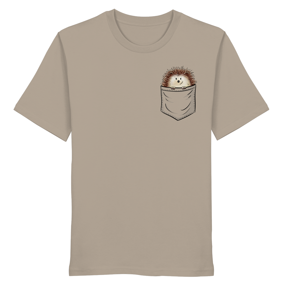 Lustiger Igel in Deiner Brust-Tasche - Organic Shirt