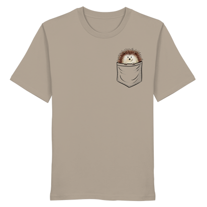Lustiger Igel in Deiner Brust-Tasche - Organic Shirt