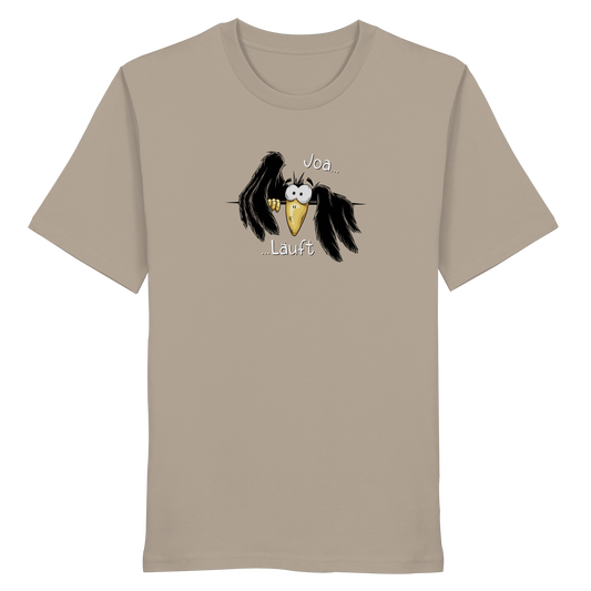 Joa Läuft Krähe gechillter Rabe - Organic Shirt