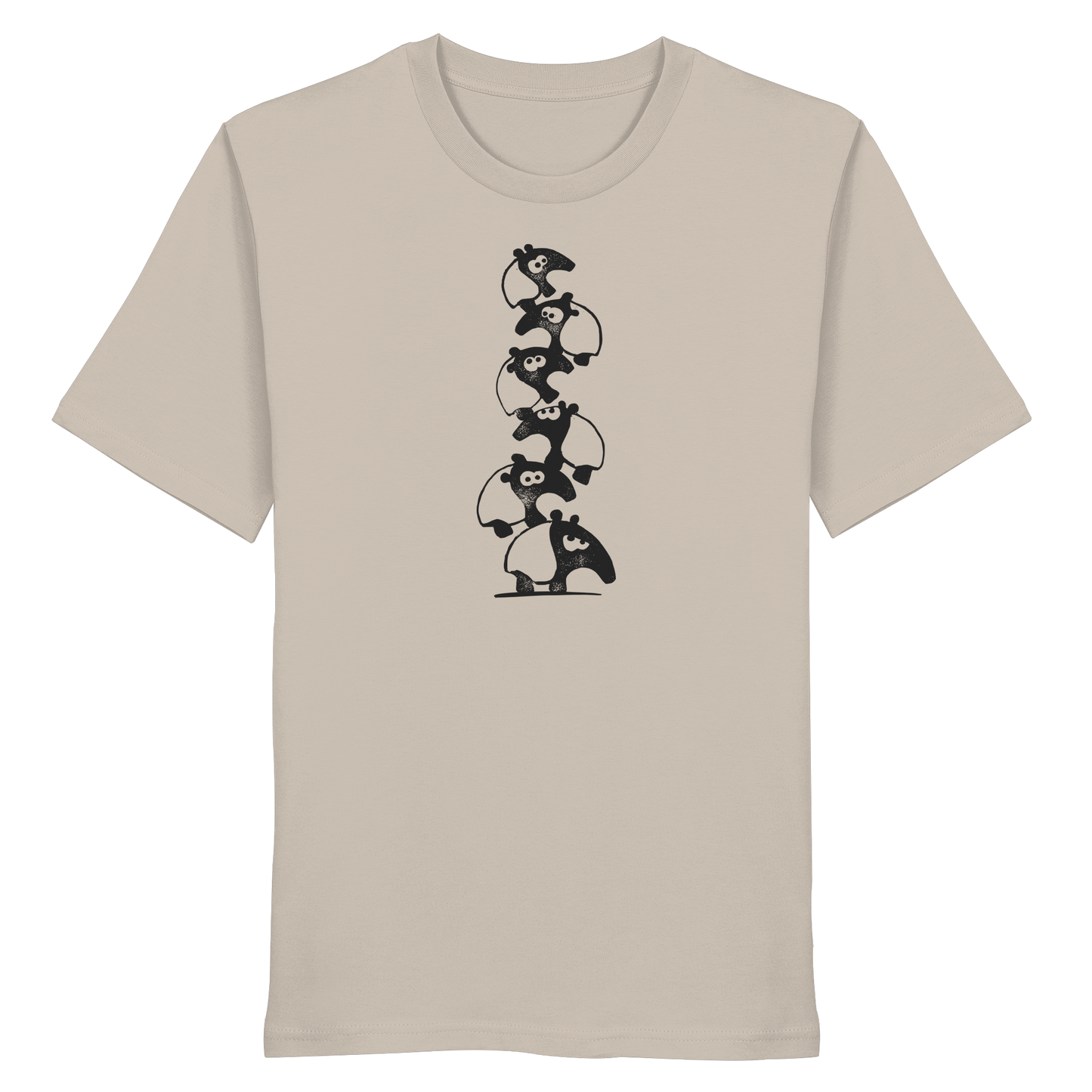 Lustiger Haufen aus Schabracken-Tapiren - Organic Shirt