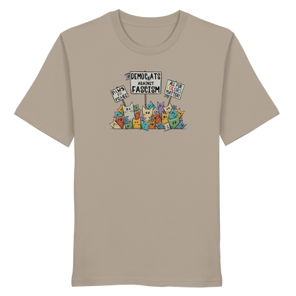 Demo-Katzen gegen Faschismus und für Vielfalt - Organic Shirt