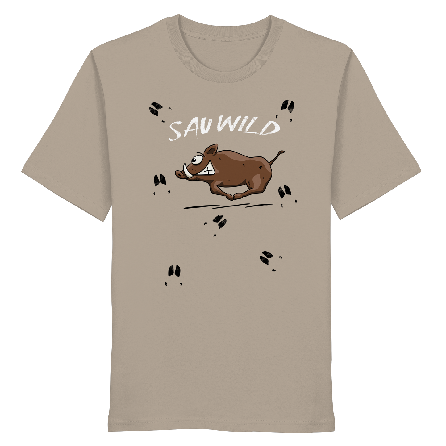 Sauwild wilde Sau | Wildschwein Keiler - Organic Shirt