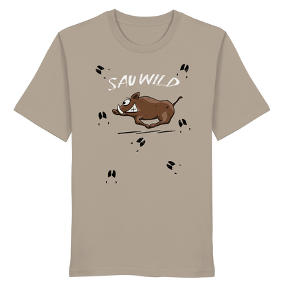 Sauwild wilde Sau | Wildschwein Keiler - Organic Shirt