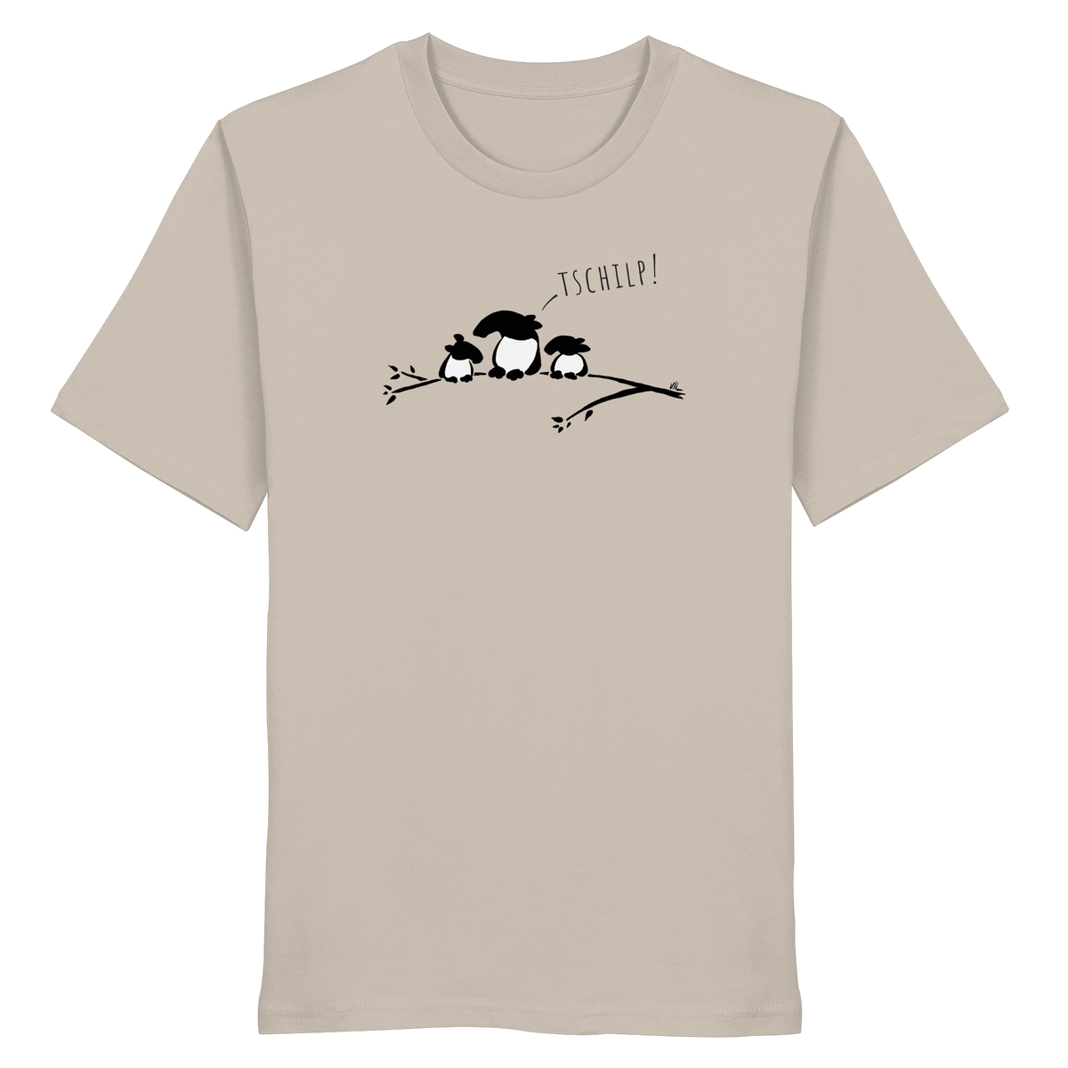 Drei kleine Tapir-Vögel - Organic Shirt