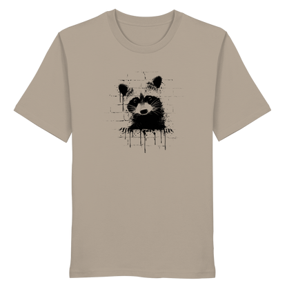 Funky Street Art Waschbär - Organic Shirt