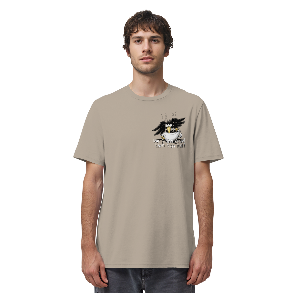 Der frühe Vogel kann mich mal | Kaffee Rabe - Organic Shirt