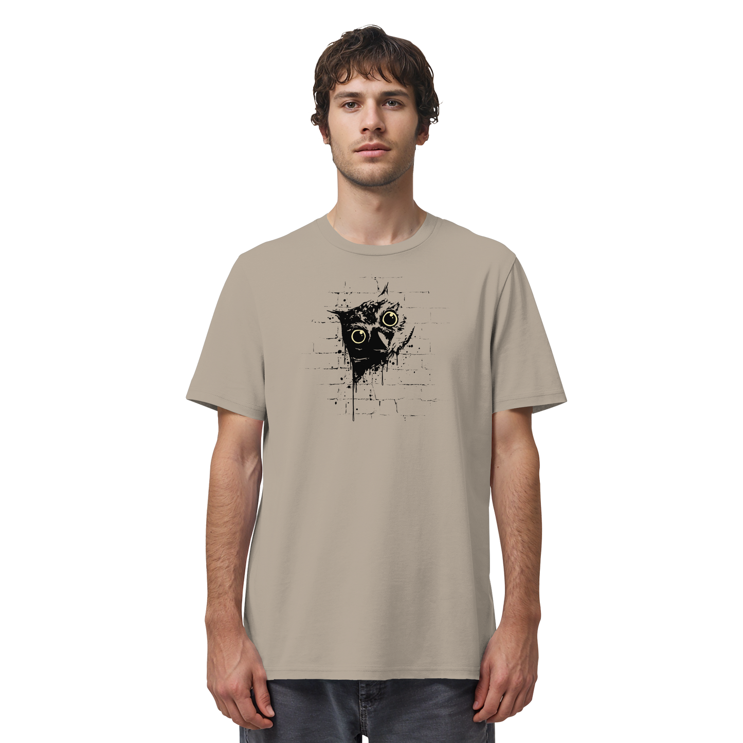 Lässige Street Art Eule - Organic Shirt