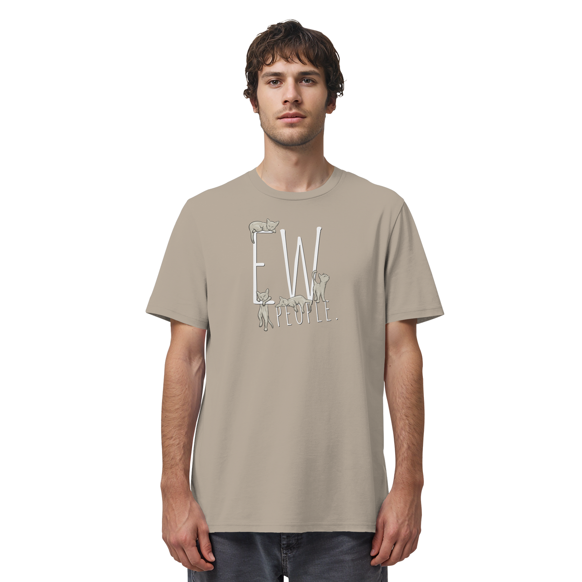 Ew, People. Sarkastische Katzen - Organic Shirt