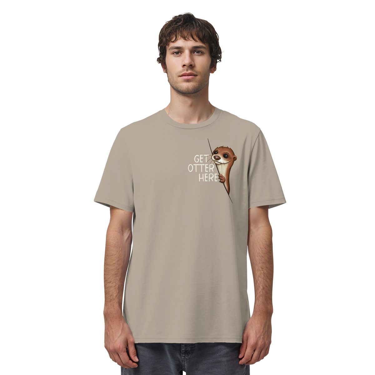 Get Otter Here | Lustiger Otter Kalauer - Organic Shirt