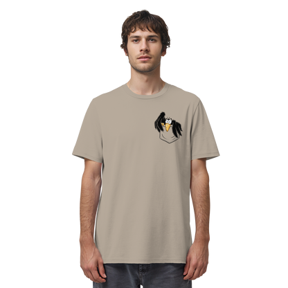 Kleiner Rabe | schwarze Krähe In Tasche - Organic Shirt