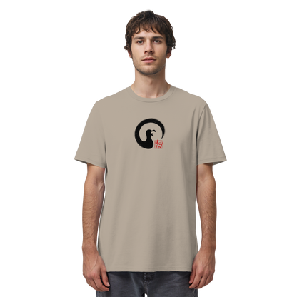 Moin kreischende japanische Enso Möwe - Organic Shirt