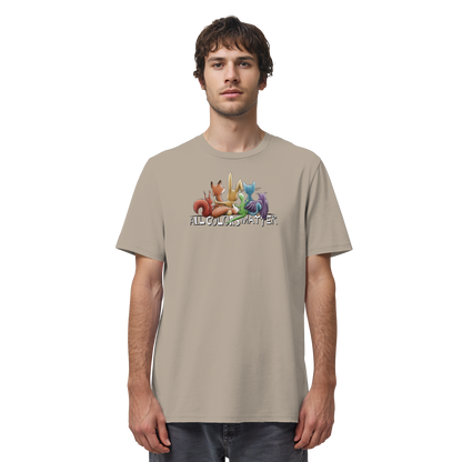 All Colors Matter! Regenbogen Tiere für Vielfalt - Organic Shirt