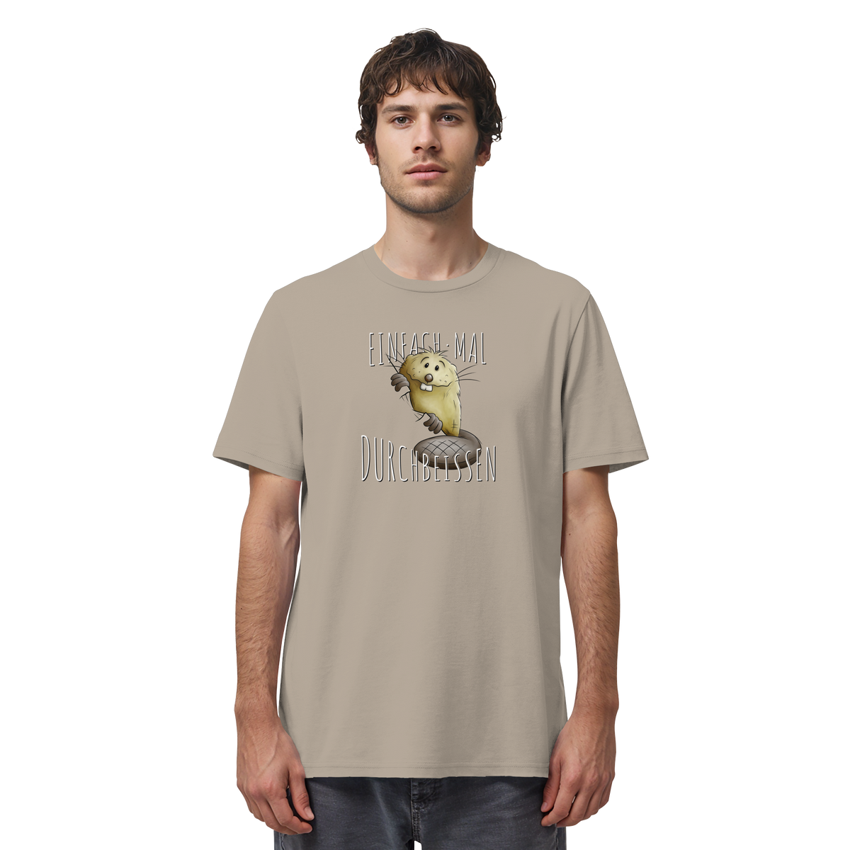 Einfach mal Durchbeissen Biber - Organic Shirt