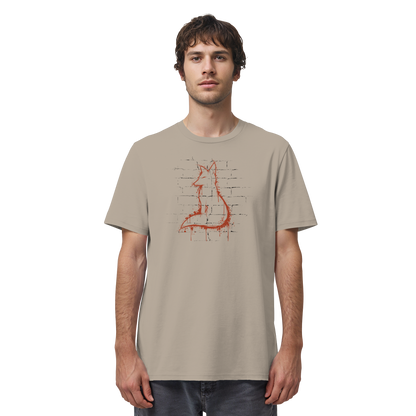 Street Art Fuchs Silhouette - Organic Shirt
