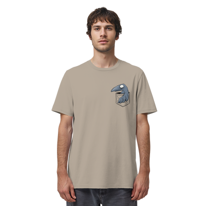 Grufti Rabe Krähe in der Tasche - Organic Shirt