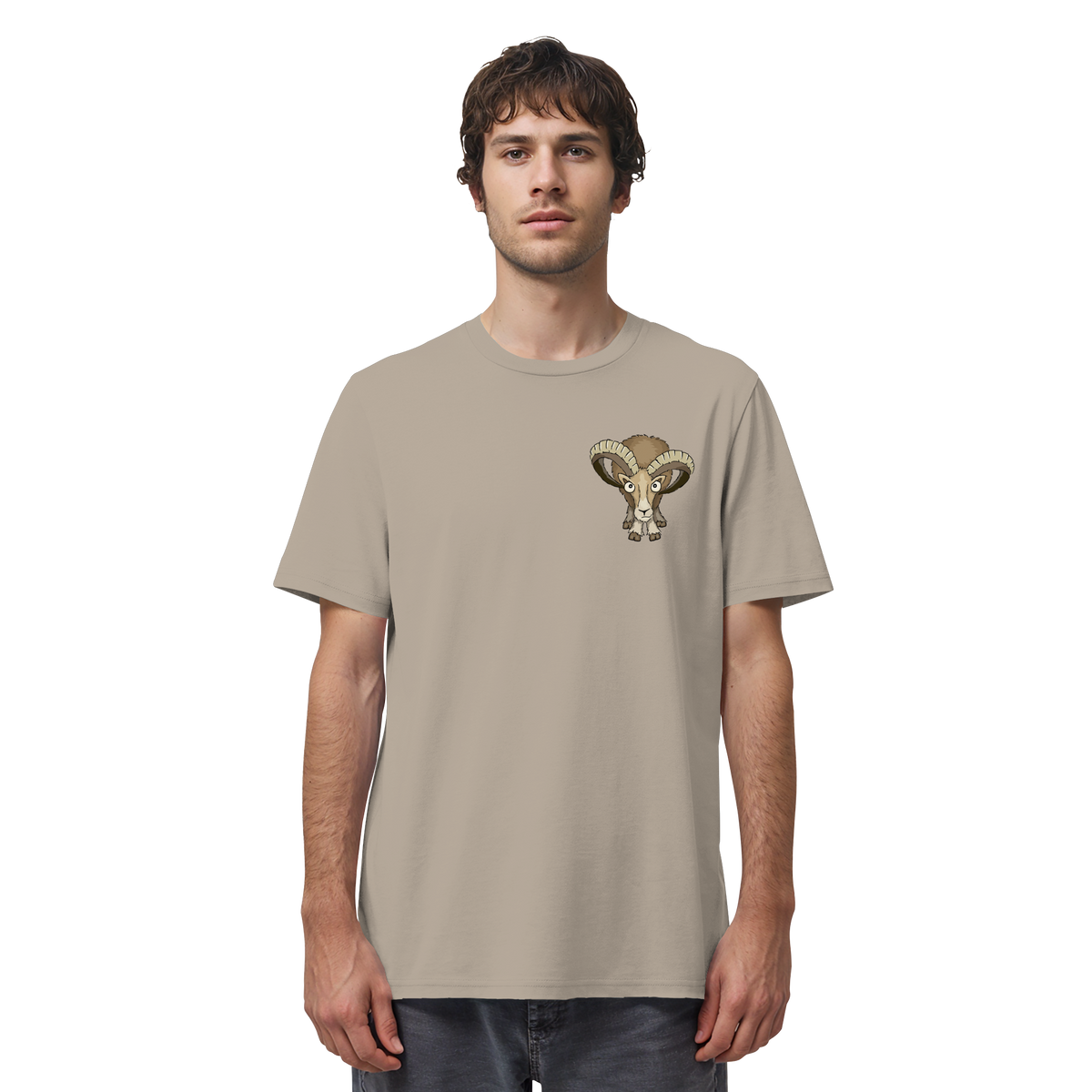 Bockiges Mufflon Widder Schafbock - Organic Shirt