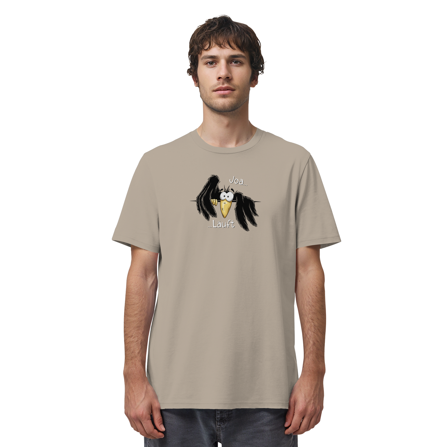 Joa Läuft Krähe gechillter Rabe - Organic Shirt