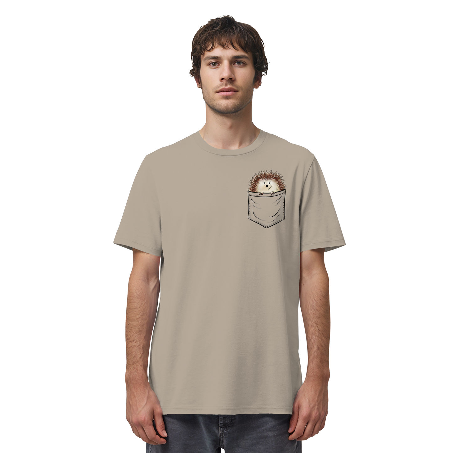 Lustiger Igel in Deiner Brust-Tasche - Organic Shirt