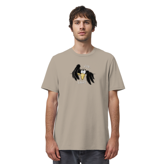Joa Läuft Krähe gechillter Rabe - Organic Shirt