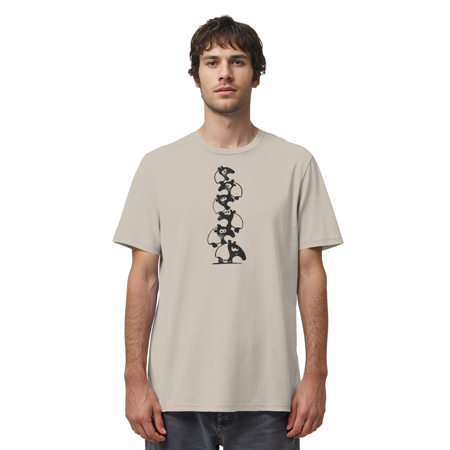 Lustiger Haufen aus Schabracken-Tapiren - Organic Shirt