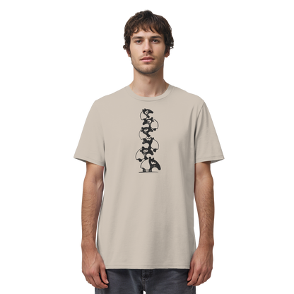 Lustiger Haufen aus Schabracken-Tapiren - Organic Shirt