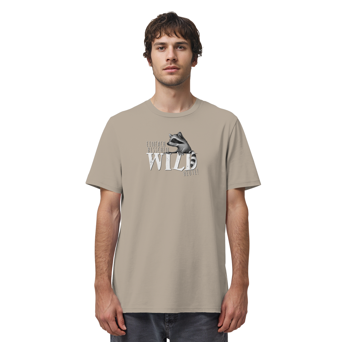 Bisschen wild heute! Waschbär - Organic Shirt