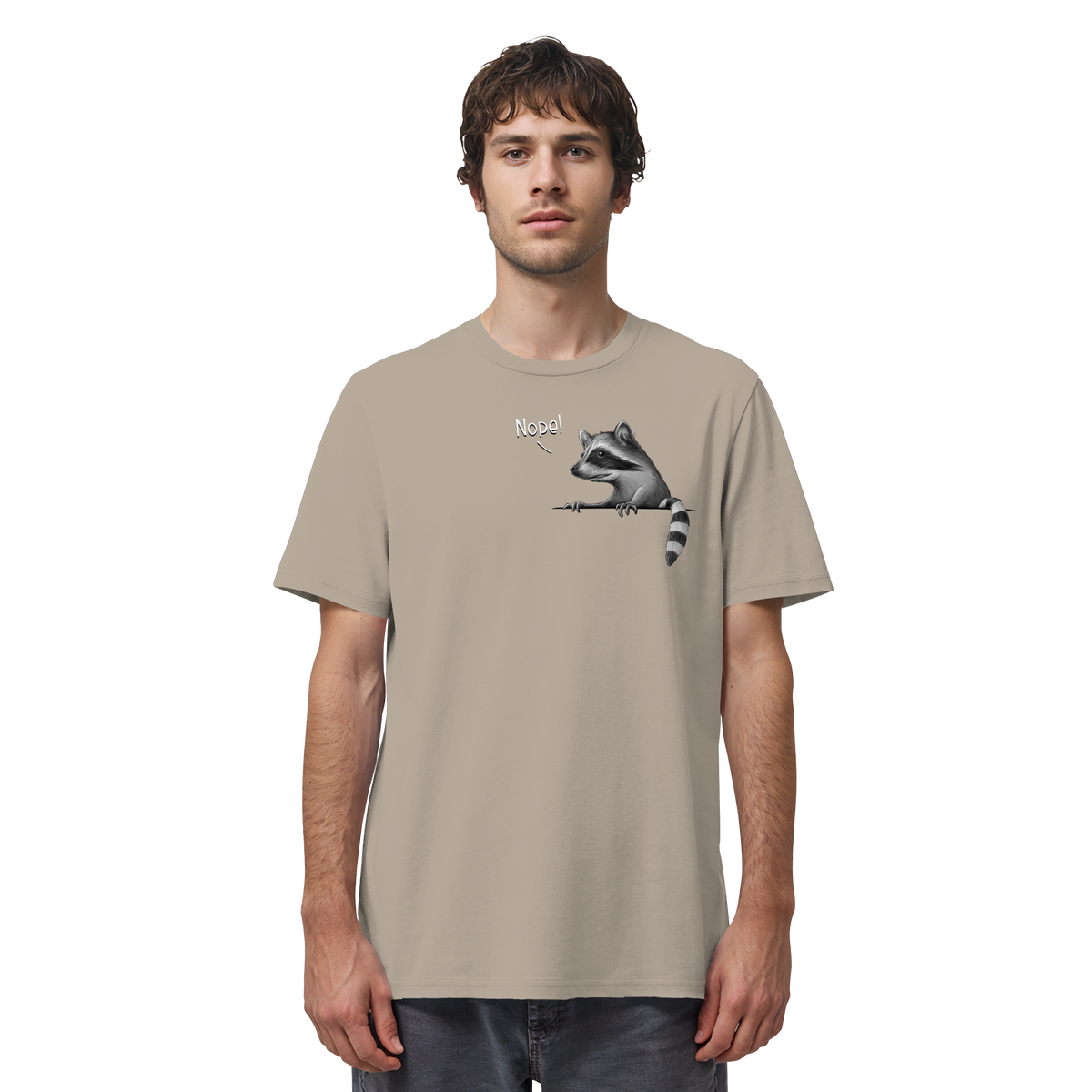 Nope! Frecher verwegener Waschbär - Organic Shirt