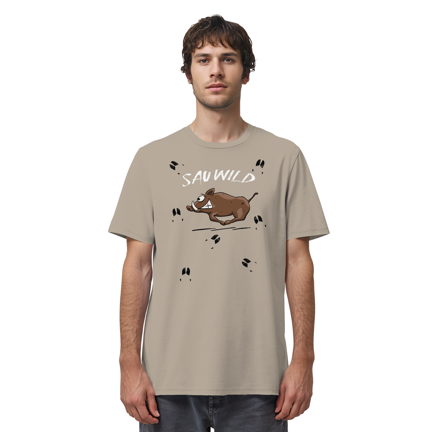 Sauwild wilde Sau | Wildschwein Keiler - Organic Shirt