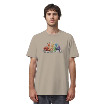 All Colors Matter! Regenbogen Tiere für Vielfalt - Organic Shirt