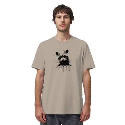 Funky Street Art Waschbär - Organic Shirt