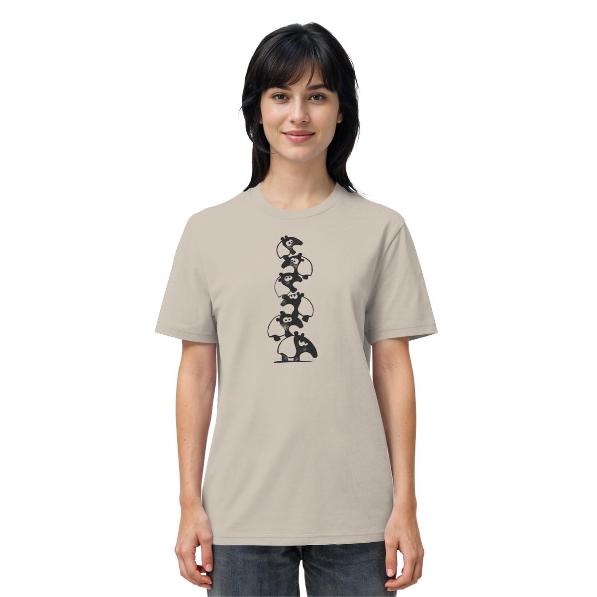 Lustiger Haufen aus Schabracken-Tapiren - Organic Shirt
