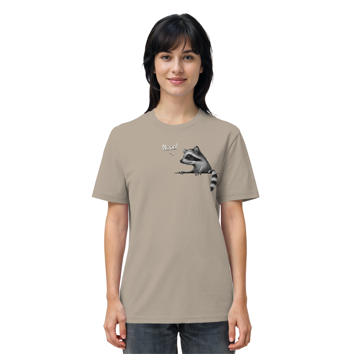 Nope! Frecher verwegener Waschbär - Organic Shirt